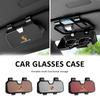 Car Visor Sunglasses Case Holder Clip Goat Eyeglasses Hanger For Porsche Cayenne Panamera Macan Boxster Cayman 718 911 Sticker