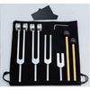 128 Hz Tuning Fork, Medical Weighted Biosonic Tuning Fork, 256Hz, 512Hz, Medical Tuning Fork, Therapeutic Tuner, Rubber Mallet, Storage Pouch Included