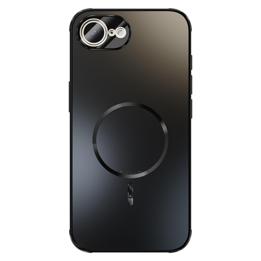 ABEEL For iPhone 16e Magnetic Case TPU PC Cooling Matte Phone Back Cover with Lens Film