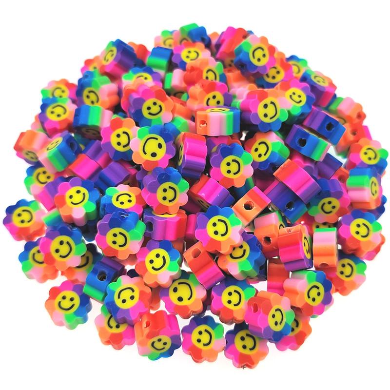 Бусины-разделители «сделай сам» для изготовления ювелирных изделий в форме сердца, кулон 10 мм, мягкий керамический браслет, ожерелье, бусины