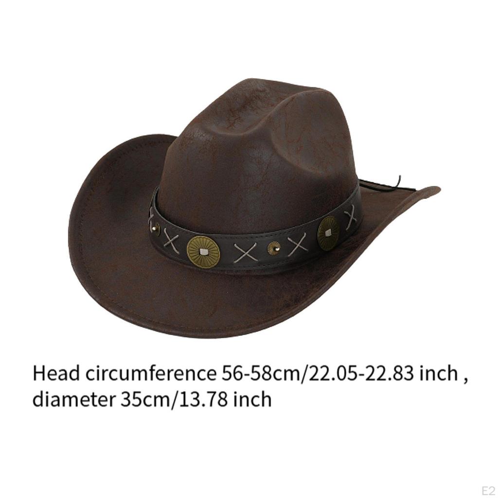 Ковбойская шляпа в стиле вестерн, повседневная шляпа от солнца для путешествий, музыкального фестиваля, нарядного платья