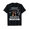 Beware Of The Owner A Malinois Dog T Shirt Vintage Graphic Versatile Soft Streetwear Stylish Comfortable Breathable
