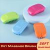 Soft Pet Bath Brush Flexible Design Pet Hair Care Comb Grooming Brush  for Dogs and Cats