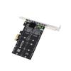 Двойная карта расширения M.2 B-Key на SATA PCIe 6 Гбит/с
