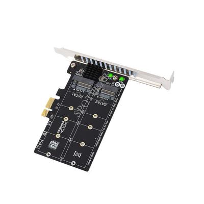 Двойная карта расширения M.2 B-Key на SATA PCIe 6 Гбит/с