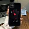 Poker For iPhone 11 12 13 14 15 16 Pro Max Plus Matte Translucent Phone Cover