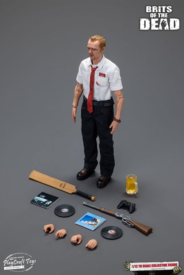 Игрушки Play Craft Масштабный Блиц мертвецов Фигурка PC001 Фигурка из фильма про зомби Шон 1/12