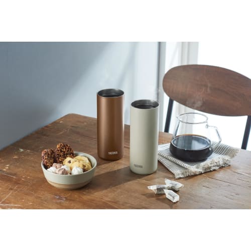 Thermos Vacuum Insulated Tumbler, 600ml, Stone White, JDW-600C STW (Lightweight Model)