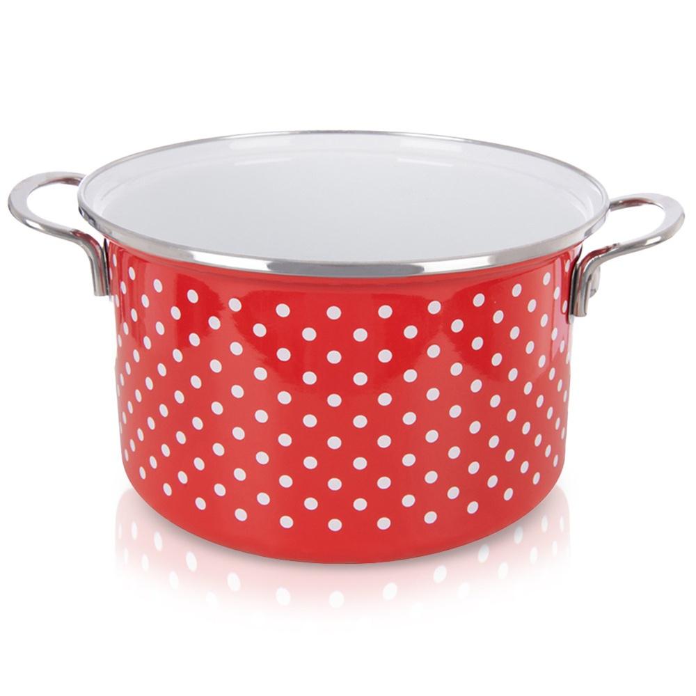 Garnek Emaliowany Do Gotowania Tradycyjny Na Gaz Indukcję 22 Cm 4L