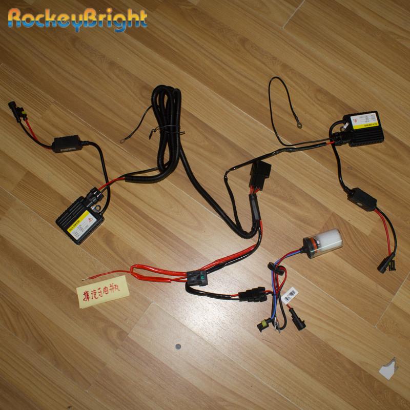 Rockeybright удлинительный кабель для ксеноновой лампы HID ксеноновый HID комплект реле проводка H1 H3 H7 H8 H9 H11 9005 9006 комплект для переоборудования реле