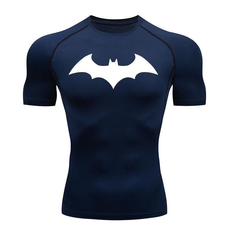 Мужская спортивная футболка с быстрым высыханием 2023: Дышащий, Влагоотводящий, Эластичный, Плотная посадка для бега и спортзала