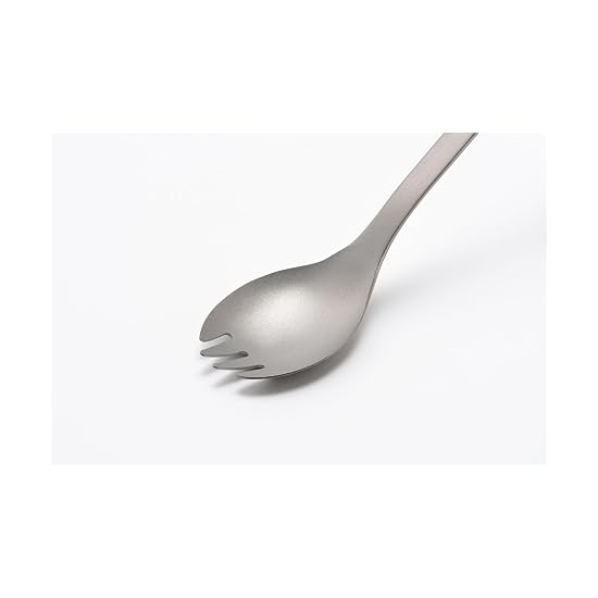 Snow Peak Recycled Titanium Spork Long SCT-014RE Spoon Cutlery Lightweight Titanium Camping Outdoor