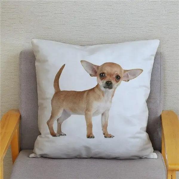 Милая Мини Собака Чихуахуа Декоративная Наволочка Офис Гостиная Автомобиль Украшения Дома Наволочка