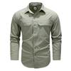 Spring Autumn Men Shirts Tactical Work Long Sleeved Shirt Men Outdoor Casual Breathable Quick Dry Camping Hiking Cargo Shirts