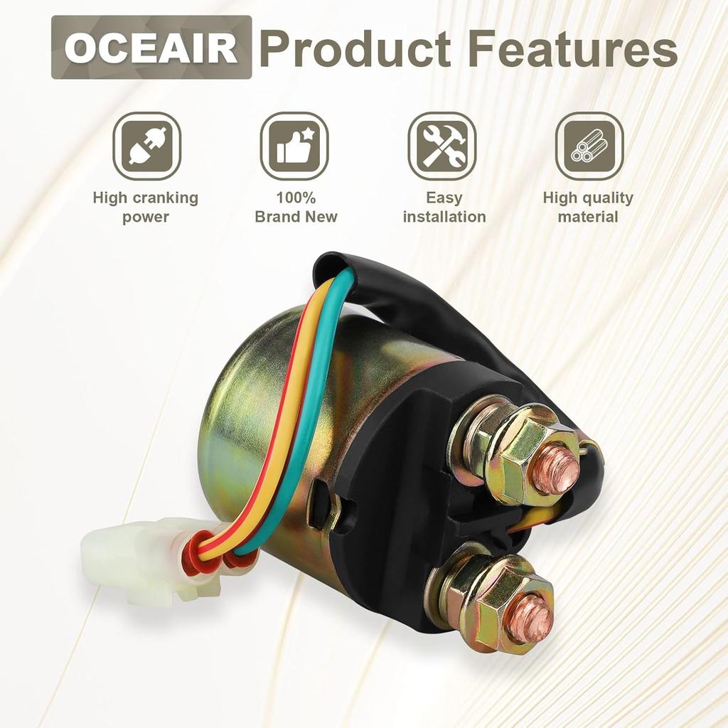 Starter Solenoid Relay For Honda TRX350 Fourtrax Rancher 420 400 350 Foreman 400 500 520 Rubicon 500 520 Rincon 650 680 Sportrax 90 SND6073