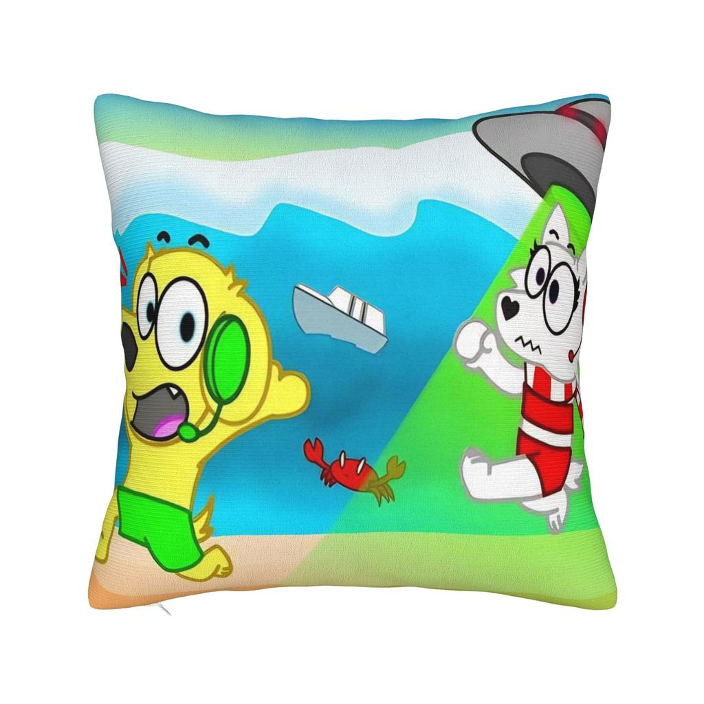 Tylers And Snowi Gaming Pillowcase Stuff Printed Cushion Cover Decorative Throw Pillow Case Cover Home Multi Size