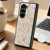 Пасторальный чехол с полевыми цветами для Samsung Galaxy Z Fold 8 Ultra 7 6 5 Fold8 Fold7 Fold6 Роскошная кожаная накладка Жесткий чехол для складного телефона