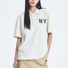 New MLB New York Yankees Overfit Coopers Logo Polo Shirt Unisex Cream 3APQB0353-50CRS