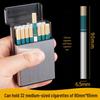 Flip-Top King-Size Cigarette Case, 32-Capacity, Moisture & Pressure-Proof, Portable & Automatic, Medium/Fine Size