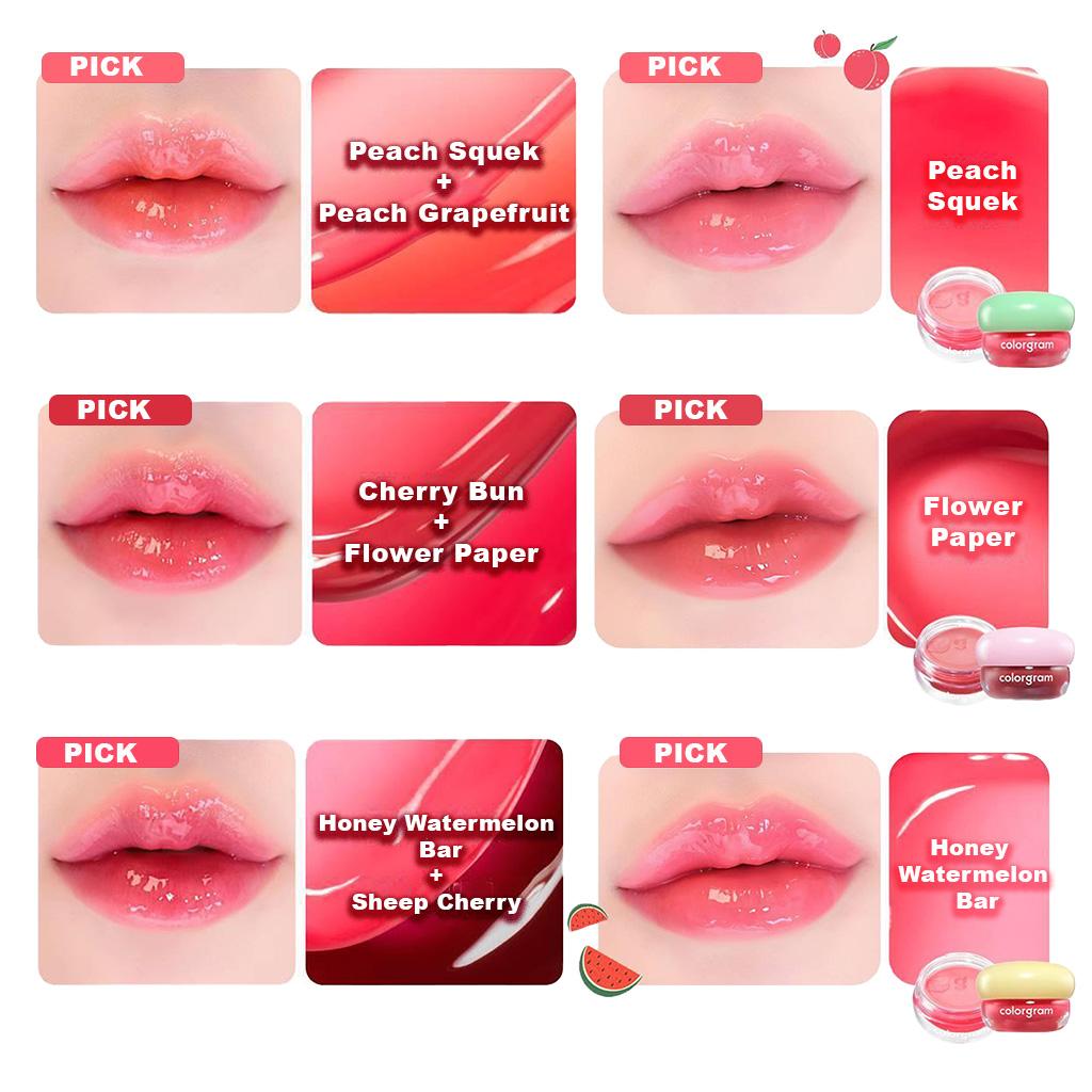Colorgram TINTIN DORY LIP JAM 8COLORS 3,5 г/тинт для губ Colorgram фруктовый стеклянный оттенок для макияжа Blurry Pudding Pot