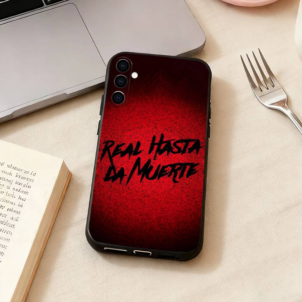 A-Anuel AA-Real Hasta La Muerte   Phone Case For Samsung Galaxy A73,A72,A71,A70,A53,A52,A51,Soft Silicone Black Cover