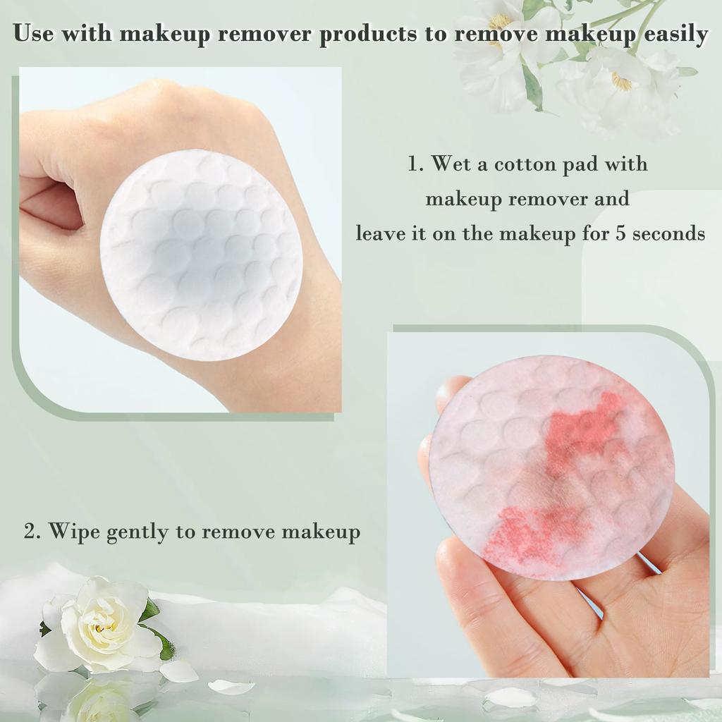 EKIND 100 шт. Ватные диски для снятия макияжа и ухода за лицом, идеально подходят для ухода за кожей и личной гигиены, снятия макияжа, очищения, для женщин