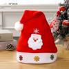 Plush Christmas Hat Polyester Santa Snowman Hat Xmas Cap Xmas Arts Hats  Xmas Gift