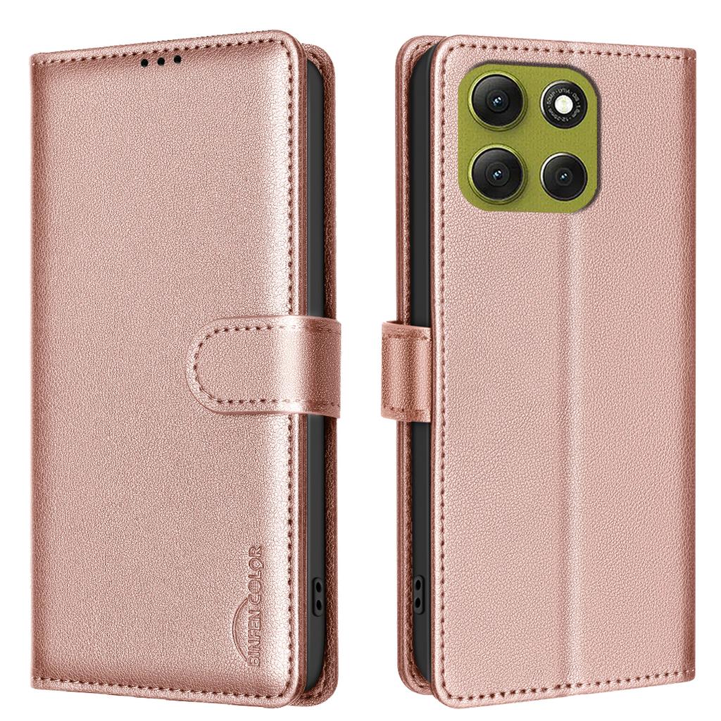 For Motorola Moto G86 5G Leather Case BINFEN COLOR BF32 Wallet RFID Blocking Phone Cover