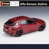 Bburago 1:24 Alfa Romeo Stelvio SUV Alloy Car Model Diecast Metal Toy Off-road Vehicle Car Model Simulation Collection Kids Gift