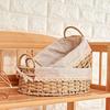 1 шт. с подкладкой практичная ручная плетеная современная корзина для хранения простота настольного хранения кружево ротанг