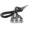 12V Stainless Steel Motorcycle Handlebar Switch LED Modification Bracket Control Push ButtonWith
