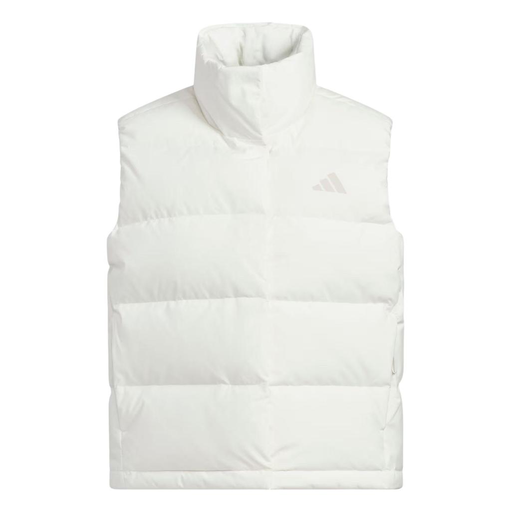 adidas Женский теплый пуховый жилет Cloud White Helionic с воротником-стойкой KQ5533