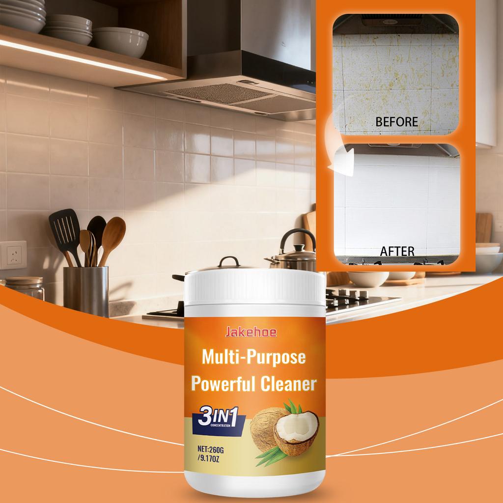 Kitchen Duty Degreaser Powerful Coconut Oil Cleansing Cream Pot Cleaning Decontamination Paste for Grates and Drip Pans