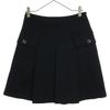 Mini Length Pleated Skirt 6 Black Women Used