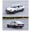 1/32 Toyota  AE86 Toy Car Diecast Miniature Model Pull Back Sound Light Doors Openable Educational Collection Gift Kids A151