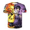 Summer Anime Naruto 3D Digital Printed Casual Men's Short Sleeved T-shirt Women's Round Neck Couple Outfit T-Shirts