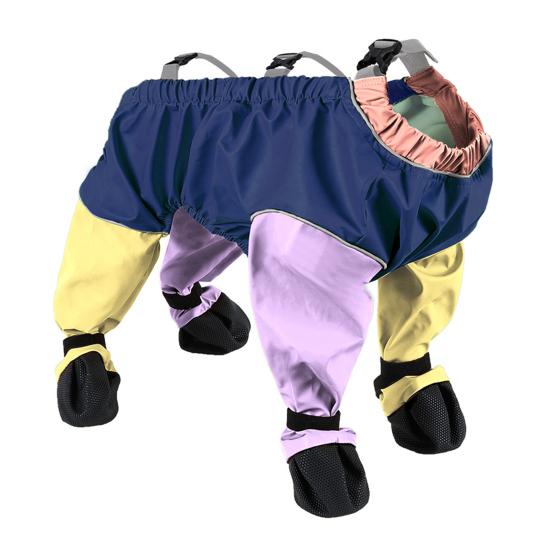 Dog Shoes Leggings Dirty-Proof Suspender Boot Waterproof Dog Pant Anti-Slip Pet Paws Protector for Outdoor