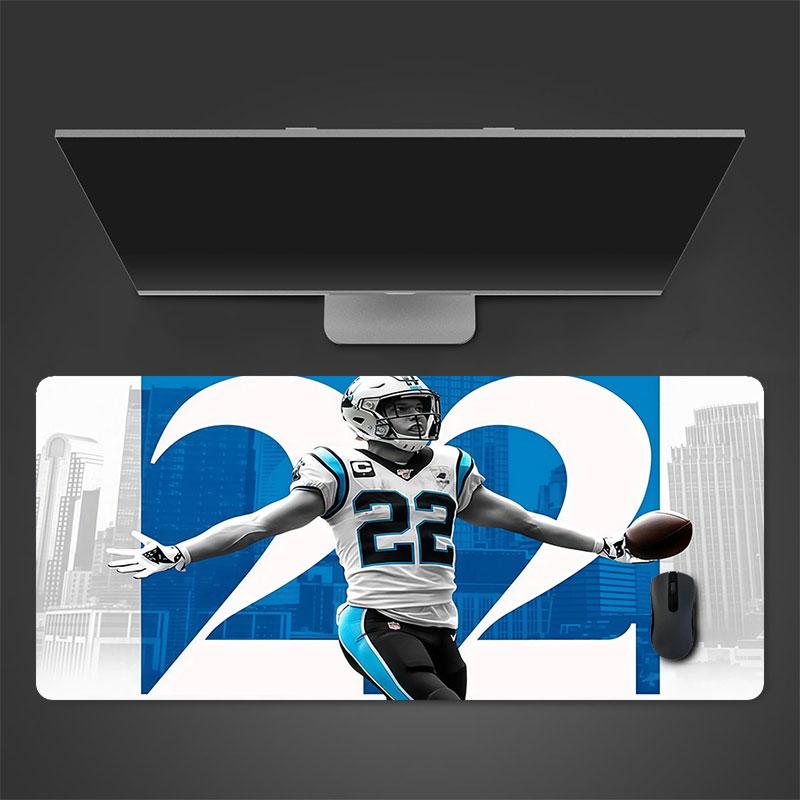 Christian McCaffrey Mouse Pad, Large Gaming Desk Mat, Non-slip XXL Mousepad for Laptop & Tablet, Mini PC Playmat with Stitched Edges