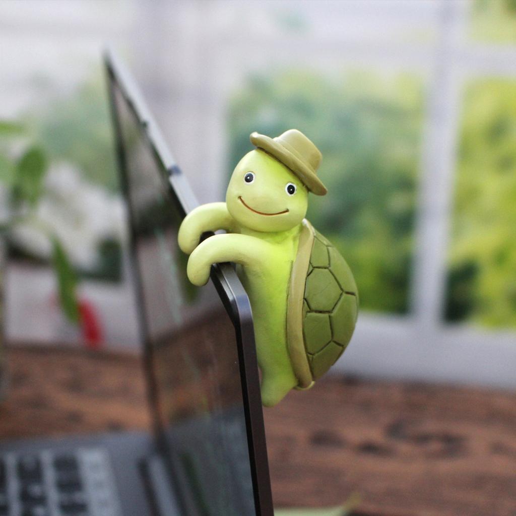 Миниатюрная статуэтка, украшение для цветочного горшка, симпатичные аксессуары для цветочного горшка, статуэтка из смолы, подходит для террасы, двора, украшения