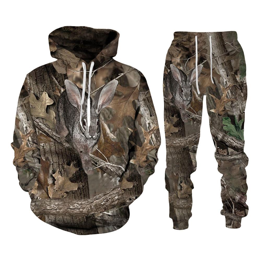 Осенние и зимние камуфляжные 3D спортивные костюмы с животными и листьями, мужские уличные костюмы на молнии для рыбалки, кемпинга, охоты, уличный костюм унисекс