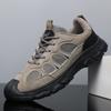 Men's Shoes New Casual Sports Shoes Thick Bottom Hollow Breathable Outdoor Work Shoes Hiking Shoes