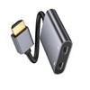 Многофункциональный адаптер HDMI на USB C 4K Видео Аудио Конвертер Plug and Play Портативный Совместимый с Системами Windows