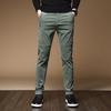 Winter Fleece Warm Corduroy Pants Men Stretch Thick Elastic Waist Fluff Pant Classic Trousers