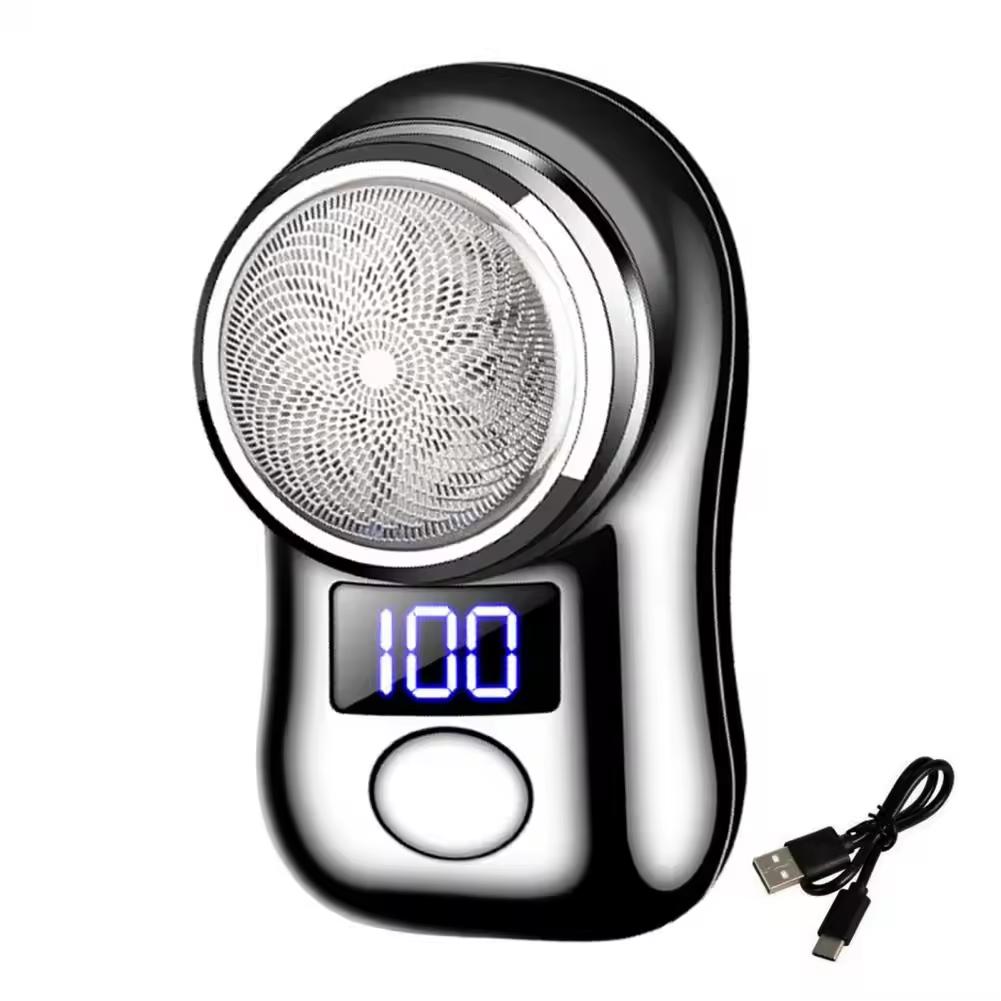 Электробритва 1PCSLED дисплей USB зарядка мини дорожная мужская роторная бритва беспроводной триммер для бороды инструмент для удаления