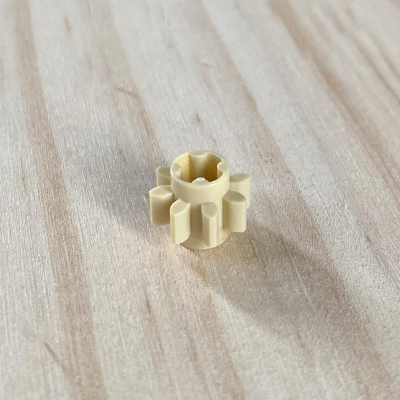 Совместимость с технологией Building Block 3647, запасные части для мелкозернистых строительных блоков 4514559, светло-серая 8-зубчатая цилиндрическая шестерня