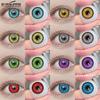 Colored Contact Lenses Japanese Anime COSPLAY Red Makeup Colored Lenses Halloween Purple Eye Beauty Lenses Green Makeup Contact Lenses 1 Pair