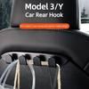 10pcs Hook for Tesla Model 3/Y Car Back Seat Rear Hanger High Load Bearing Car Accessories Interior Hook Universal Car Bracket