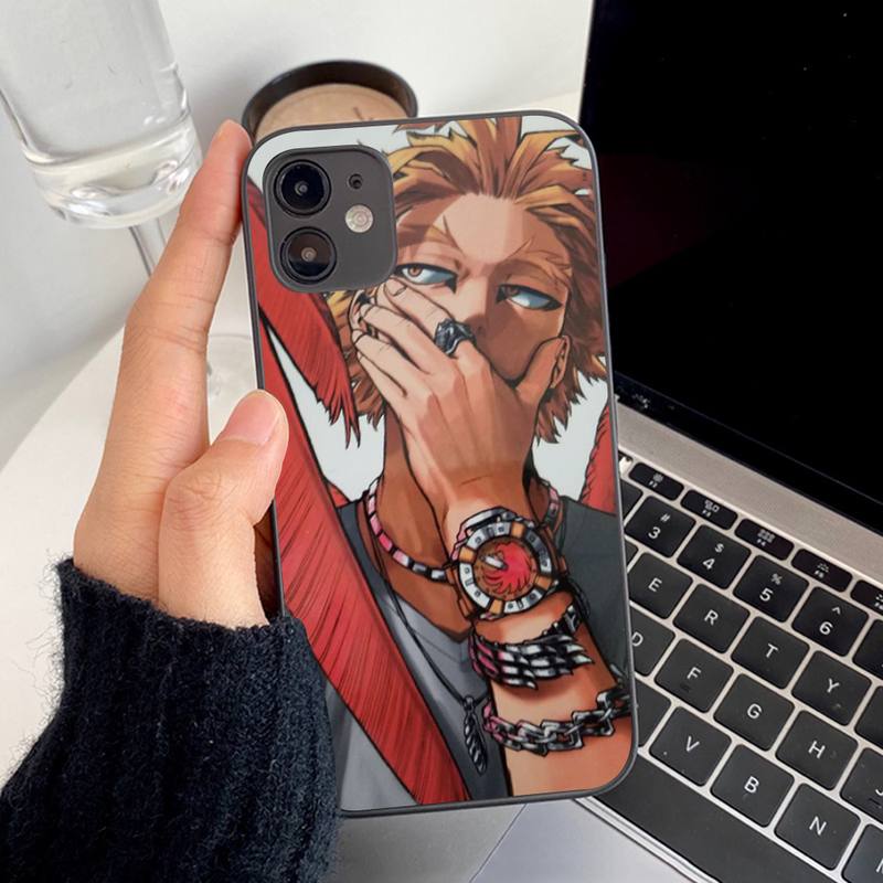 Чехол для телефона Anime MHA Hawks BNHA для iPhone 11 12 13 mini pro XS MAX 8 7 6 6S Plus X 5S SE 2020 XR