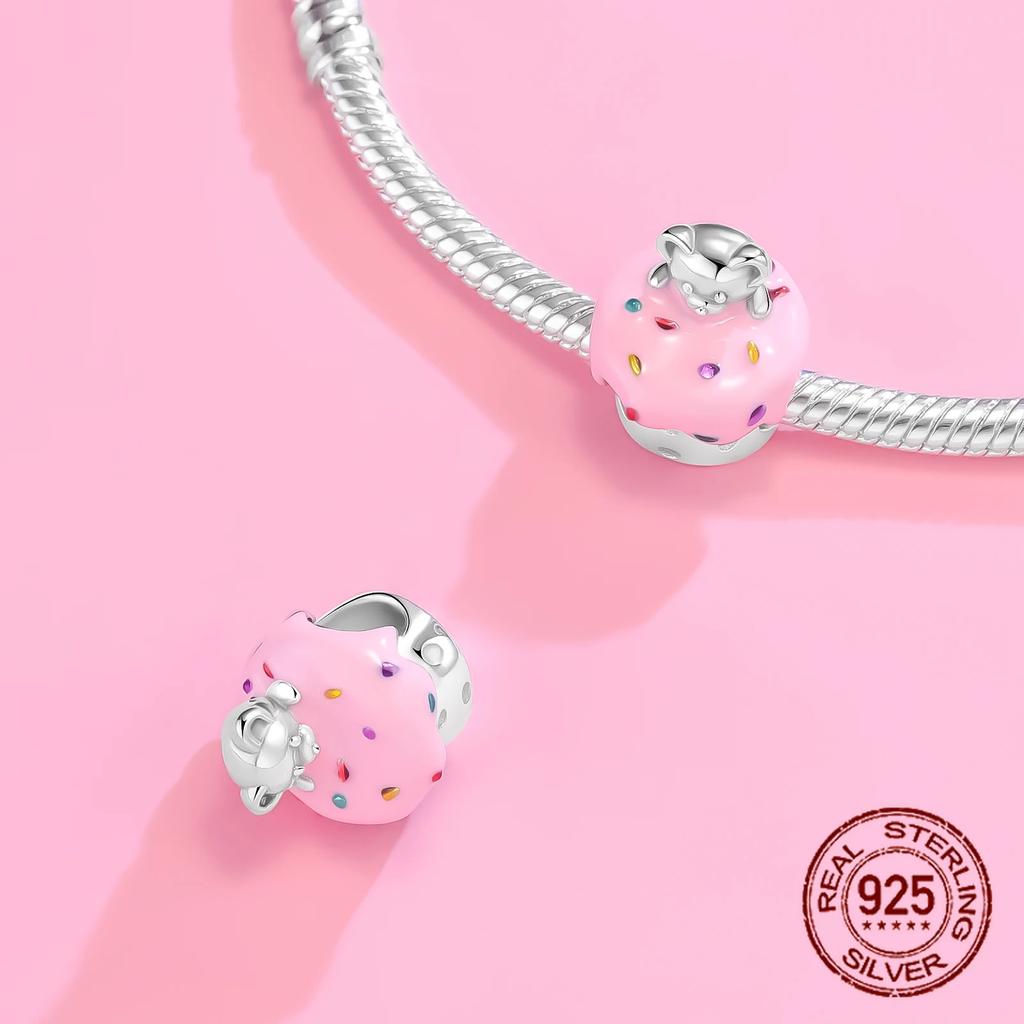 Copper Classic Purple Heart Shape Dragon Pegasus Butterfly Charms Beads Fit 3Mm Original Bracelet Diy Jewelry Gift