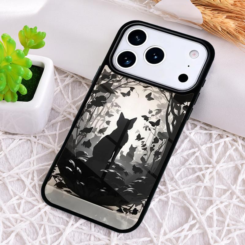 Ударопрочный чехол для телефона 'Таинственный кот' для iPhone 17 Air 16e 15 11 12 14 13 Pro Max Чехол Coque